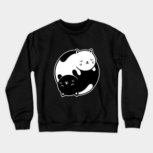 Yin and Yang Kitties Crewneck Sweatshirt